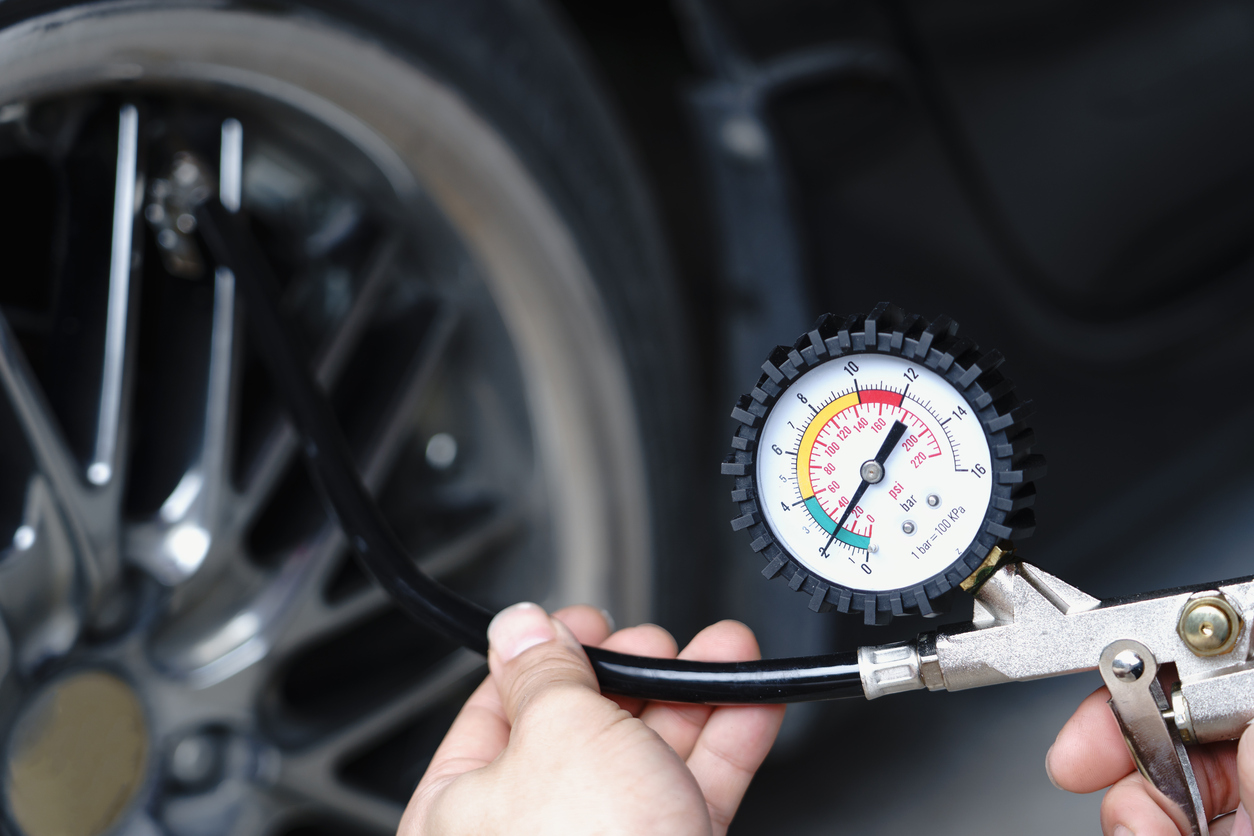 Etiquette pression des pneus à froid